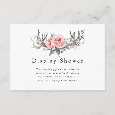 Pastel Pink and Grey Bridal Shower Display Shower Enclosure Invitations