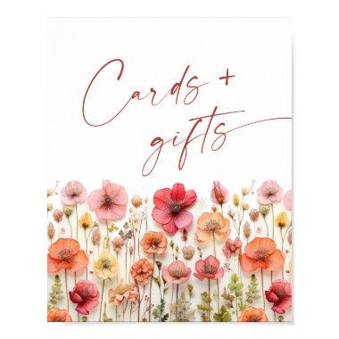 Pastel Pink Bohemian Wildflowers  and Gifts Poster