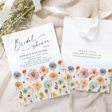 Pastel Pink Boho Wild Flowers