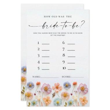 Pastel Pink Boho Wildflowers  Game