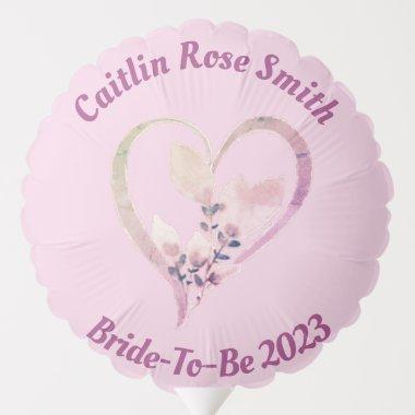 Pastel Pink on Pink Floral  Photo Balloon