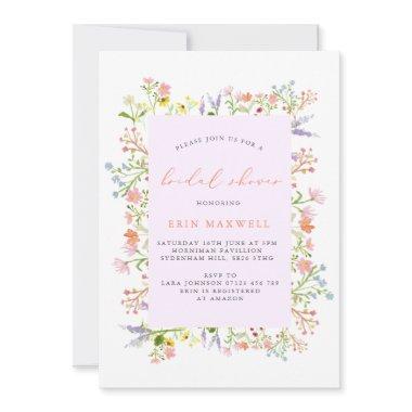 Pastel Rustic Wildflower Frame