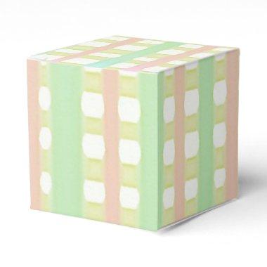 Pastel stripes favor boxes