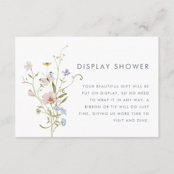 Pastel Wildflower Bridal Shower Display Shower Enclosure Invitations