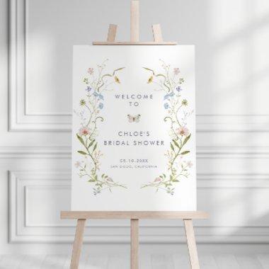 Pastel Wildflower Whimsical  Welcome Foam Board