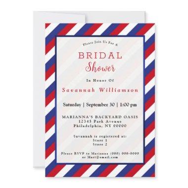 Patriotic Red White Blue Stripe