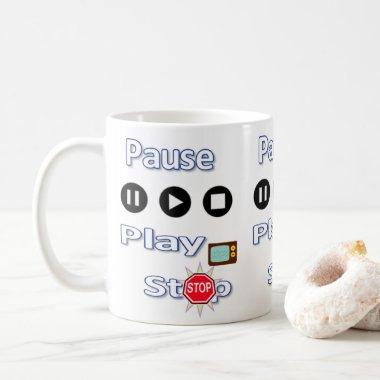 Pause, Play, Stop Mug