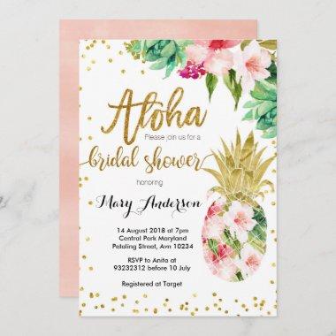 Peach Cactus Bridal Shower Invitations Succulent