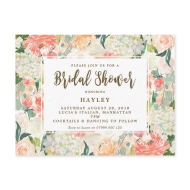 peach florals modern