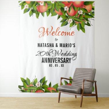 Peach Fruit Wedding Backdrop