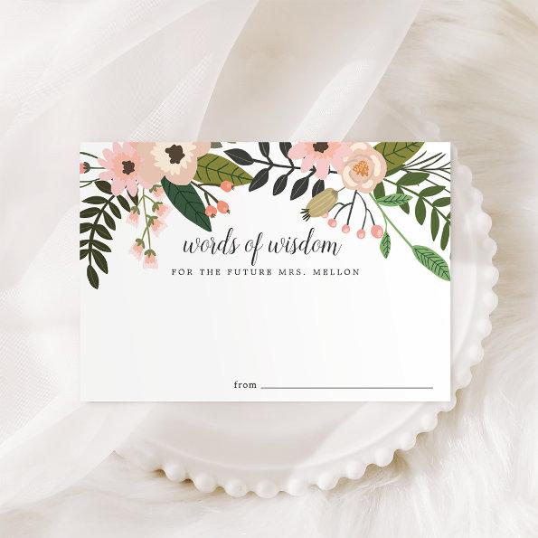 Peach Meadow | Bridal Shower Advice Card