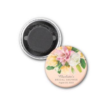 Peach Meadow Floral Bridal Shower Magnet