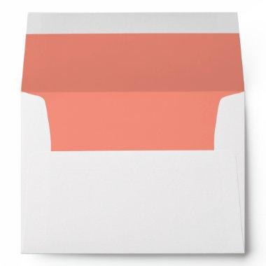 Peach Modern Solid Color Envelope