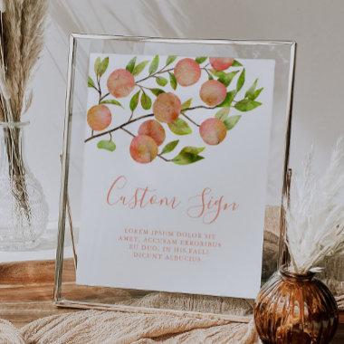 Peach Party Custom Sign