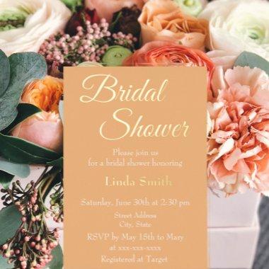 Peach Simple Style  Foil