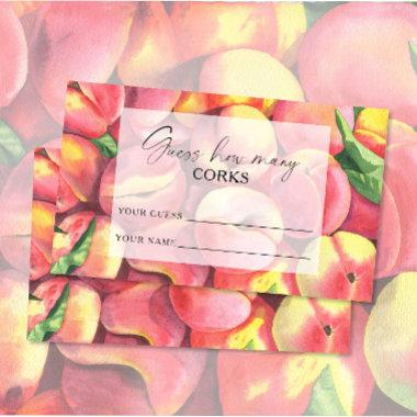Peaches - guess how many corks bridal game enclosure
