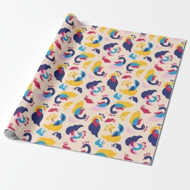 Peacock Fly Wrapping Paper