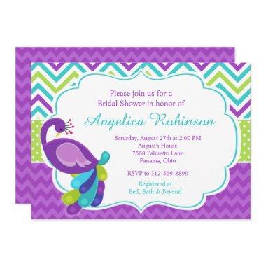 Peacock Purple Chevron