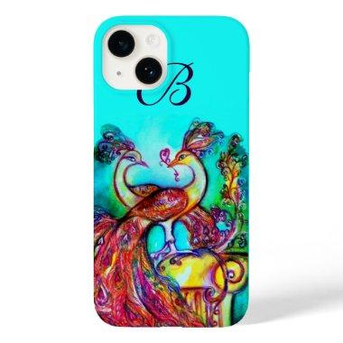 PEACOCKS IN LOVE MONOGRAM Case-Mate iPhone 14 CASE