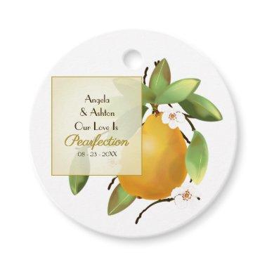 Pear Fruit Wedding Favor Tags