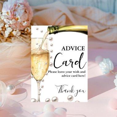 Pearls and Prosecco Advice  sign