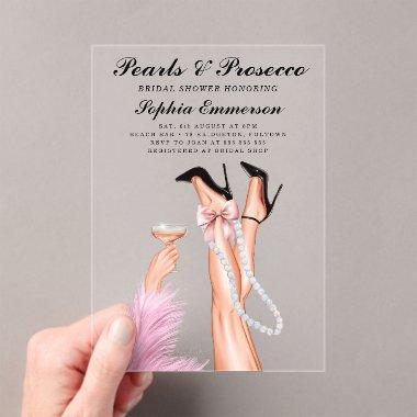 Pearls and Prosecco  Acrylic
