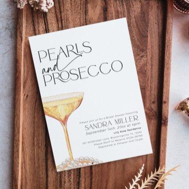 Pearls and Prosecco  Champagne Glass