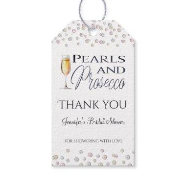 Pearls and Prosecco  Favor Gift Tags