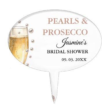Pearls And Prosecco  Party Cake Topper