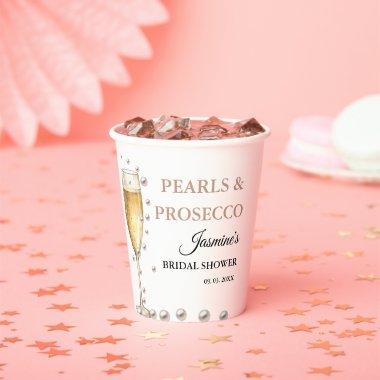 Pearls And Prosecco  Party Paper Cups