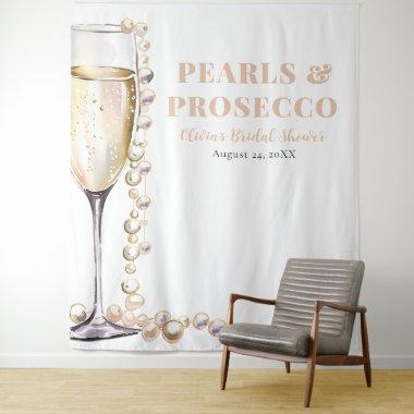 Pearls and Prosecco Bridal Shower Photo Backdrop