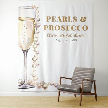 Pearls and Prosecco Bridal Shower Photo Backdrop