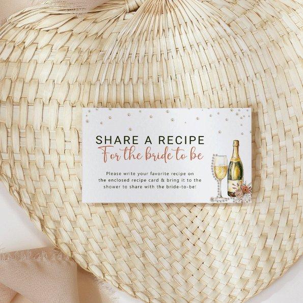 Pearls and Prosecco  Recipe Request Enclosure
