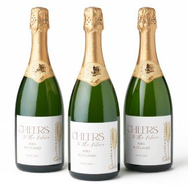 Pearls And Prosecco  Sparkling Wine Label