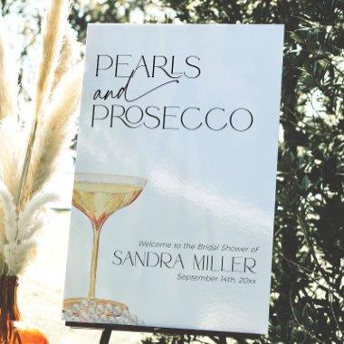 Pearls and Prosecco  Welcome Foam Board