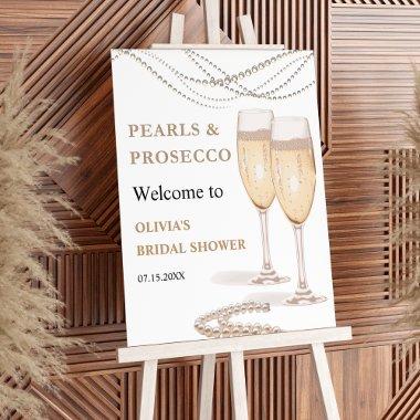 Pearls and Prosecco  Welcome Foam Board