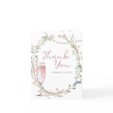 Pearls and Prosecco  Wildflower Thank You