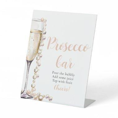 Pearls and Prosecco Champagne Prosecco Bar Sign