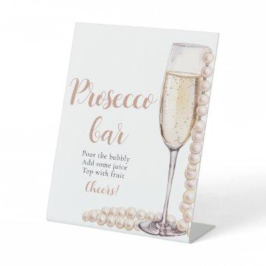 Pearls and Prosecco Champagne Prosecco Bar Sign
