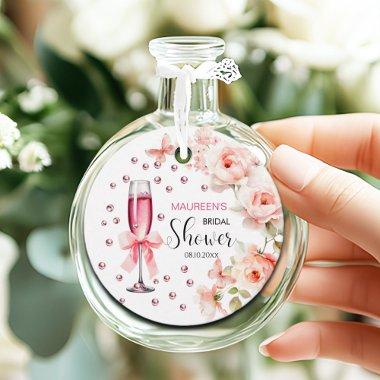 Pearls and Prosecco Dusty Pink Roses  Favor Tags