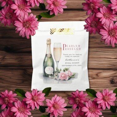 Pearls And Prosecco Floral Elegant  Favor Bag