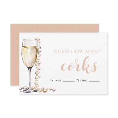 Pearls and Prosecco Guess How Many Corks Game Enclosure