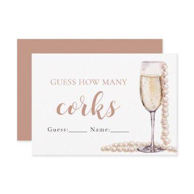 Pearls and Prosecco Guess How Many Corks Game Enclosure