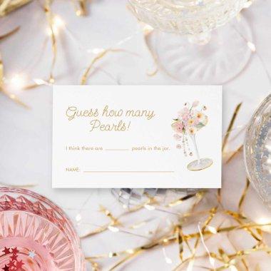 Pearls and Prosecco Guess How Many Pearls Game Business