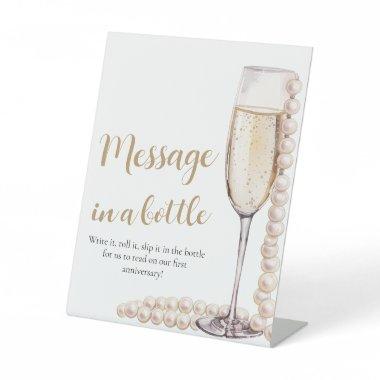 Pearls and Prosecco Message In A Bottle Sign Game