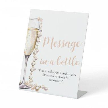 Pearls and Prosecco Message In A Bottle Sign Game