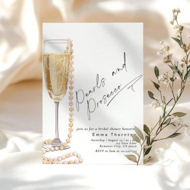 Pearls and Prosecco minimal Modern