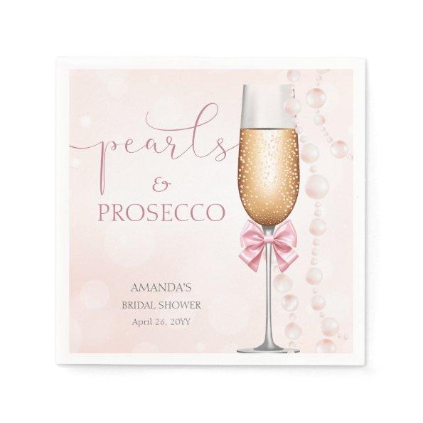 Pearls and Prosecco Pink  Napkins
