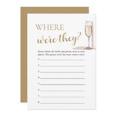 Pearls and Prosecco Where Were They Couple Game