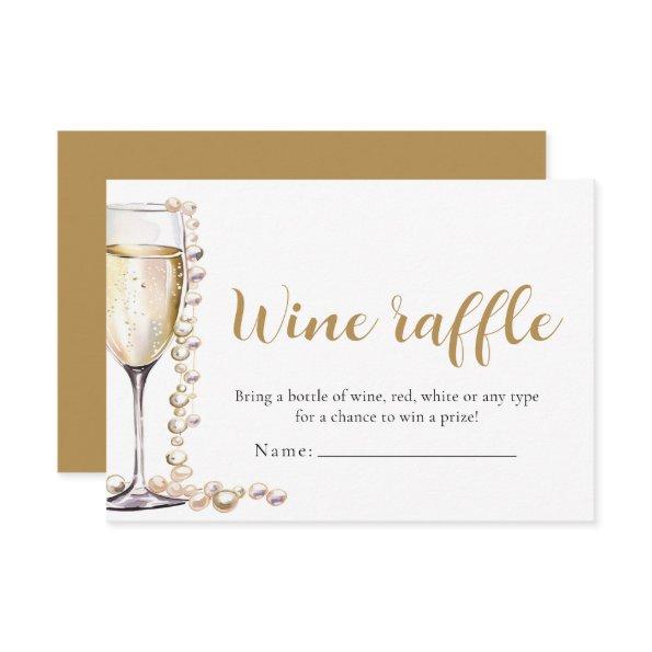 Pearls and Prosecco Wine Raffle  Game
